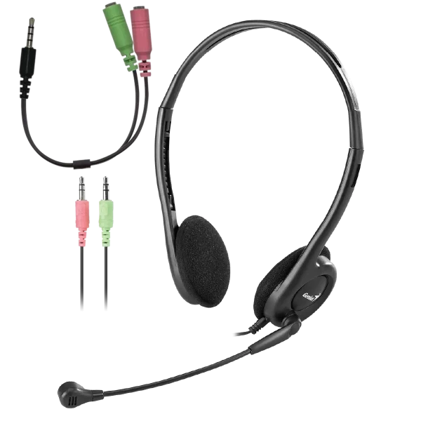 Genius HS-200C stereo slušalice sa mikrofonom, 2 × 3,5 mm + Single Jack