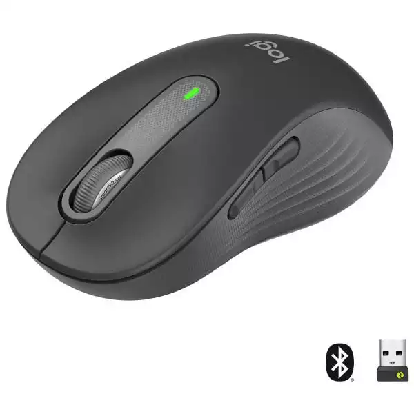 Logitech M650 bežični miš Graphite, podesivih 400–4000 DPI
