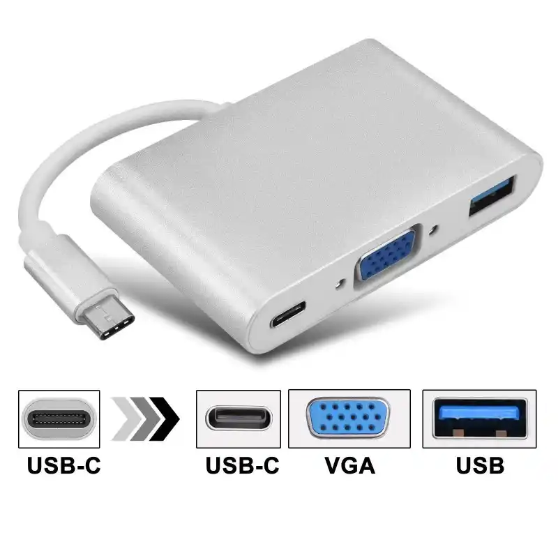 Kettz UVA-23 USB-C multiport adapter sa VGA