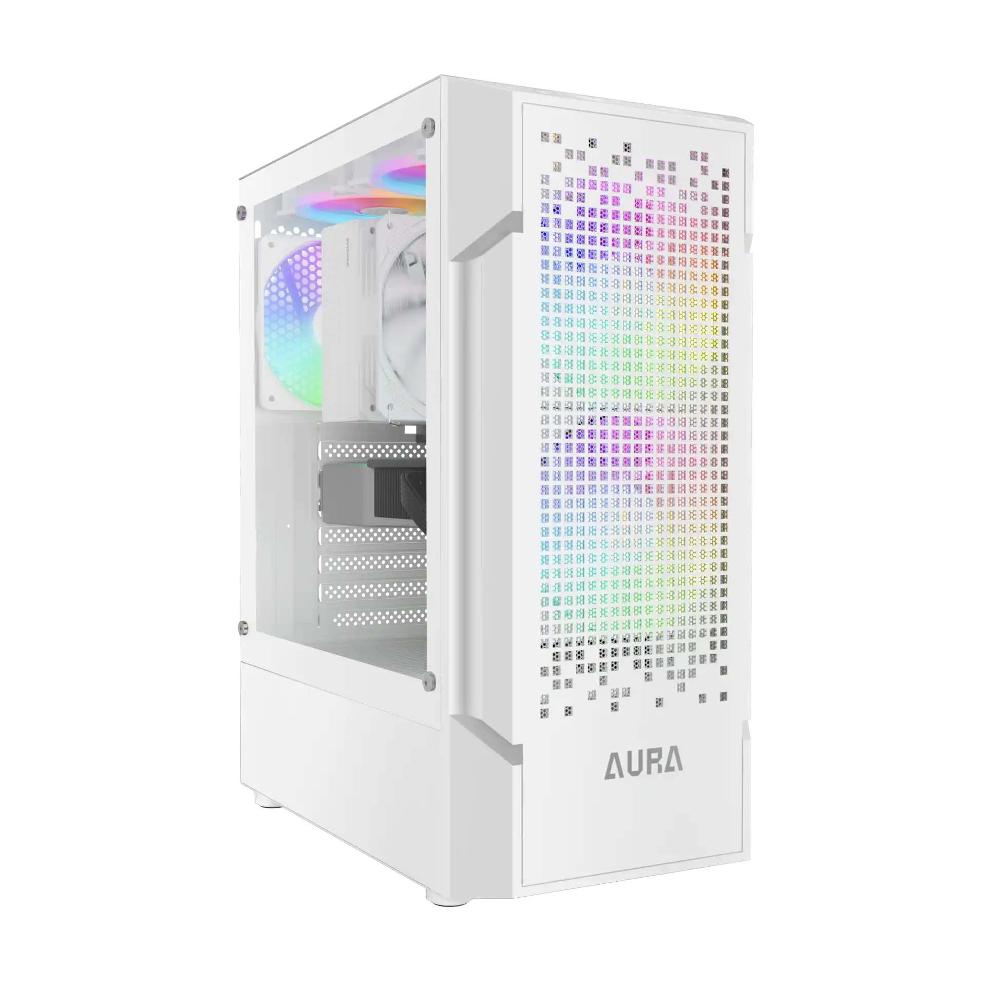 Gamdias Aura GC7 ARGB belo Midi Tower PC kućište