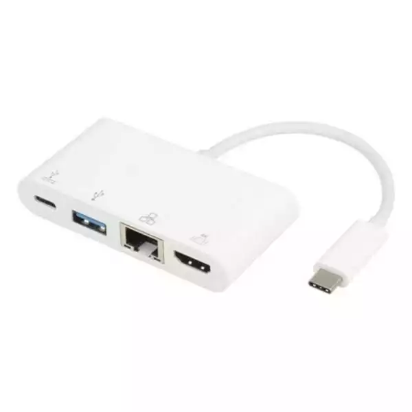 E-Green USB-C multiport adapter sa HDMI, USB i RJ45