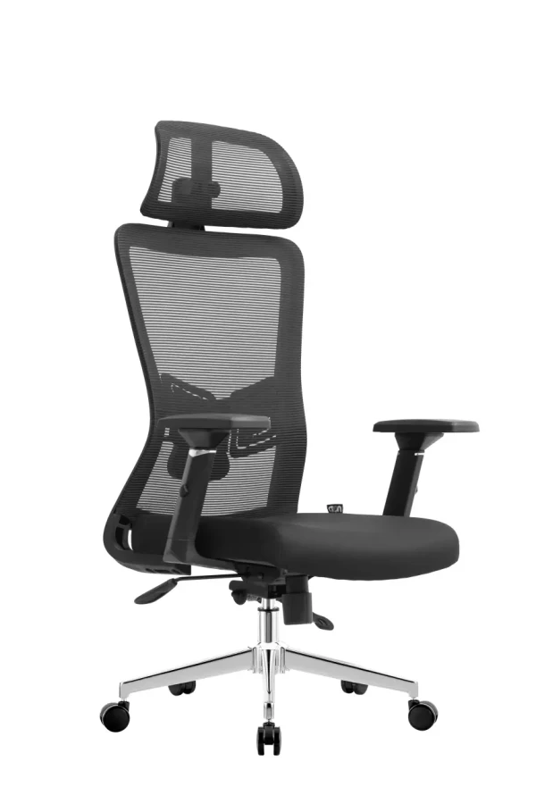 UGD Vukas Chrome ergonomska kancelarijska stolica sa mrežastim naslonom