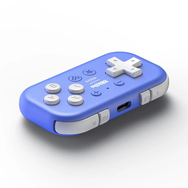 8BitDo Micro Bluetooth gamepad za Nintendo Switch i Android, plavi