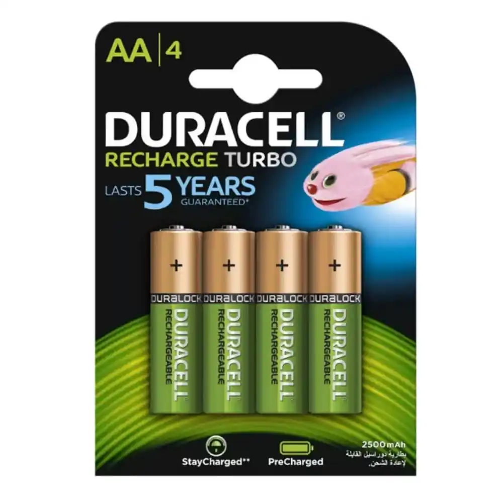 Duracell AA punjive baterije 2500 mAh, 4 komada