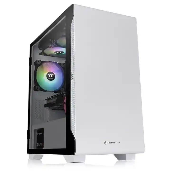 Thermaltake S100 TG Snow Micro ATX kućište, belo