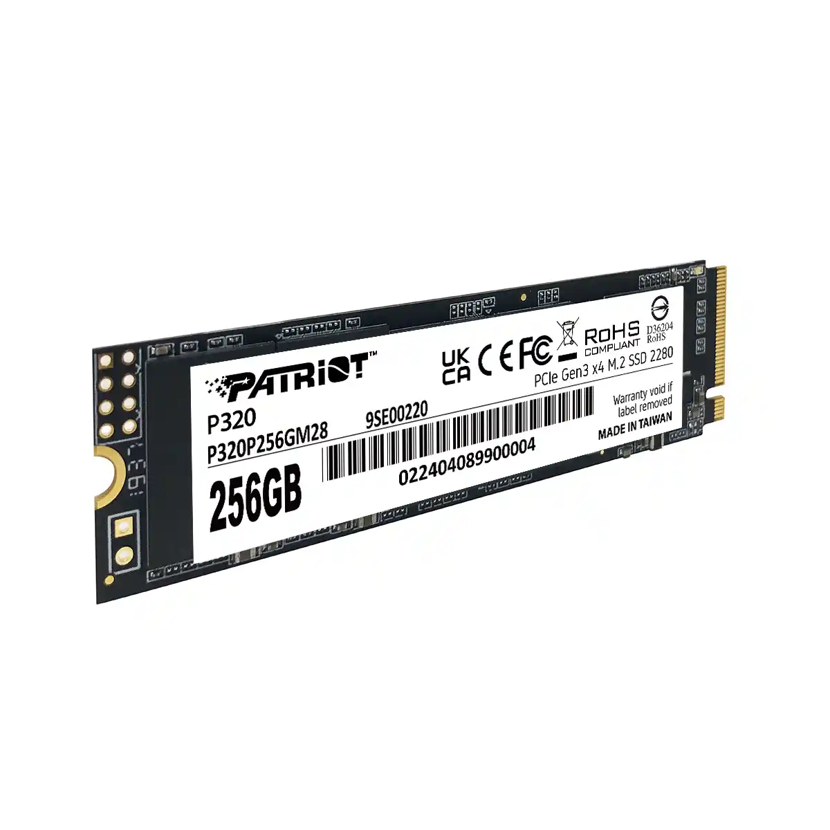 Patriot P320 P320P256GM28 M.2 NVMe SSD 256 GB