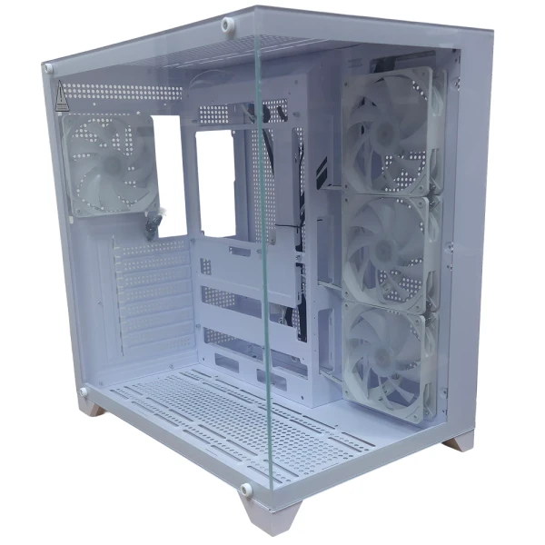 ZEUS 1101A Panoramic Mid Tower kućište, belo, 4 ARGB ventilatora