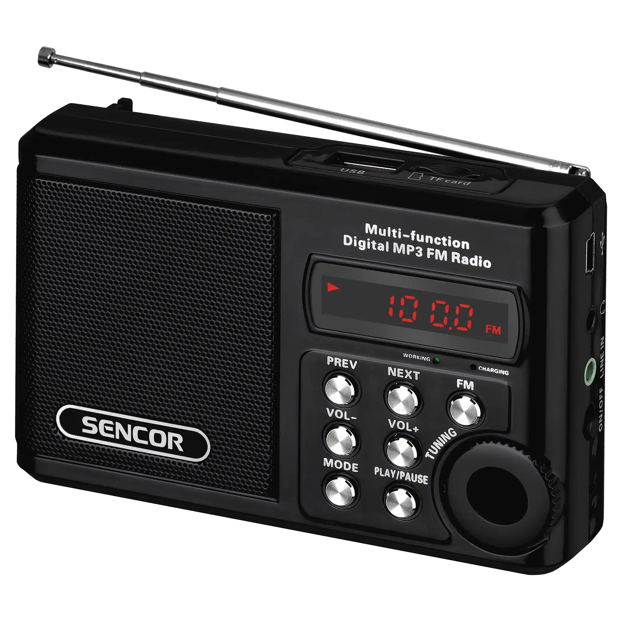 Sencor SRD 215 B prenosivi FM radio sa USB/MP3 reprodukcijom