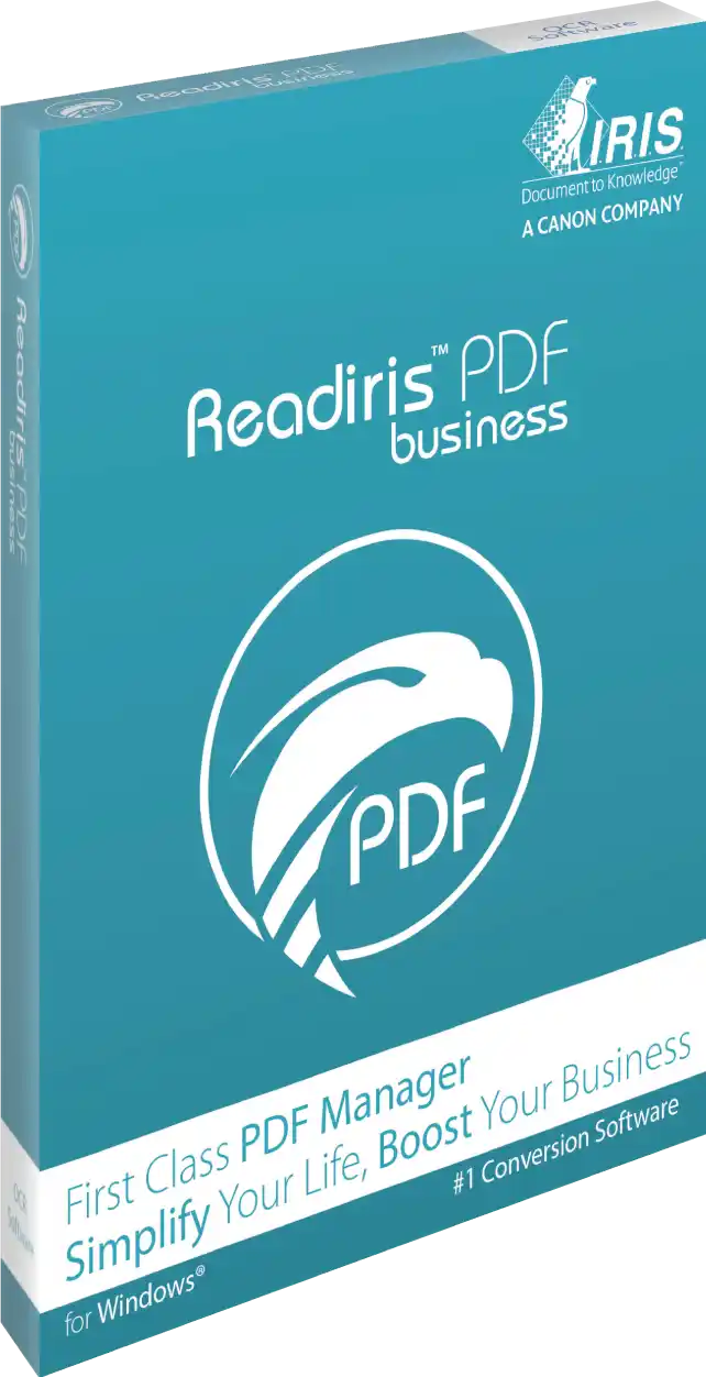 IRIS Readiris PDF 22 Business OCR i PDF softver