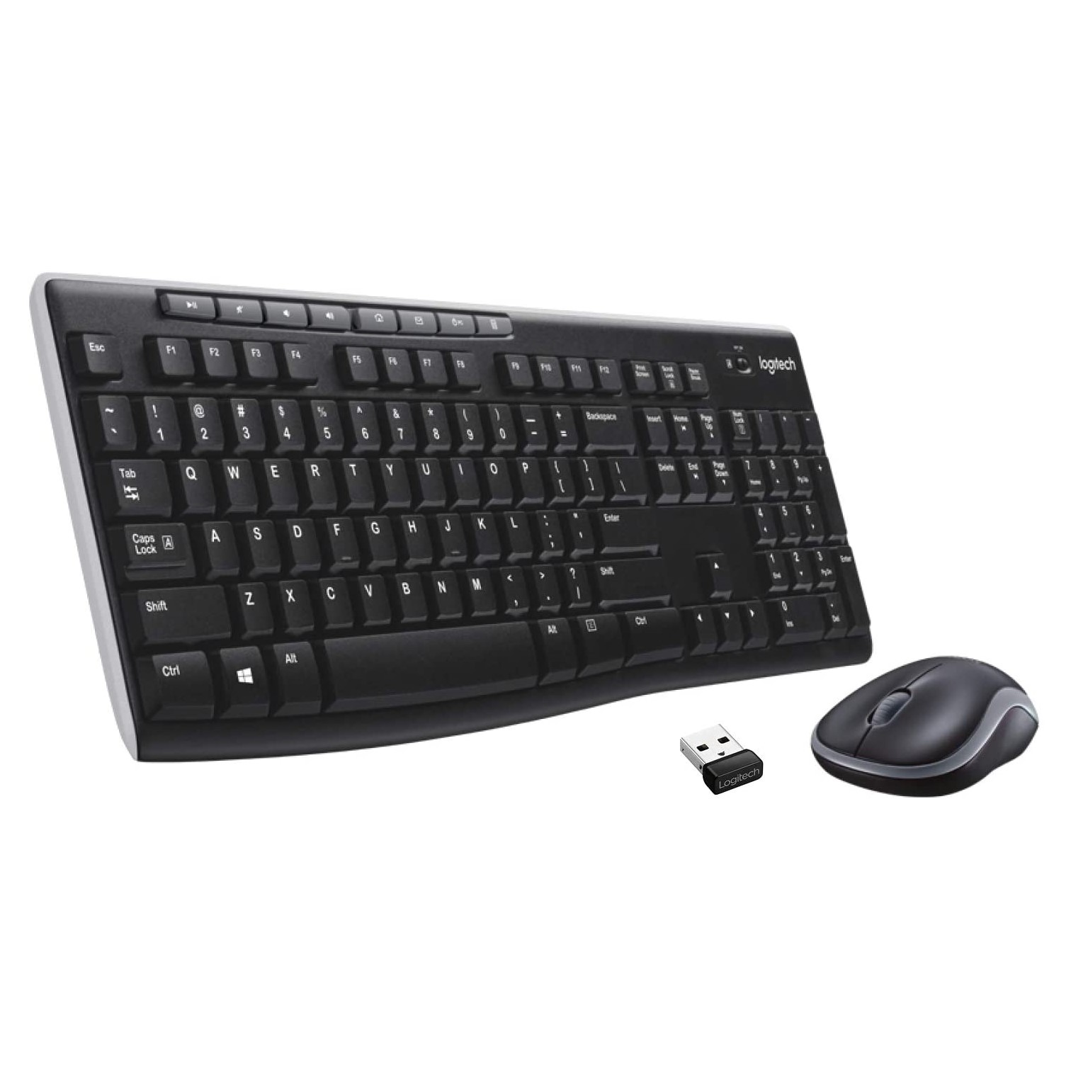 Logitech MK270 bežični komplet tastature i miša, EN (US), crni