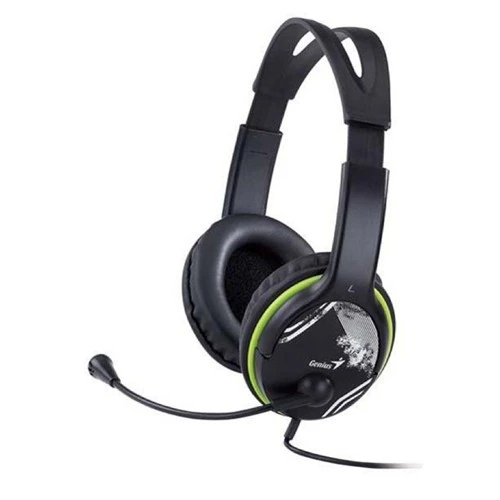 Genius HS-400A stereo slušalice sa mikrofonom, 2×3,5 mm, zelene