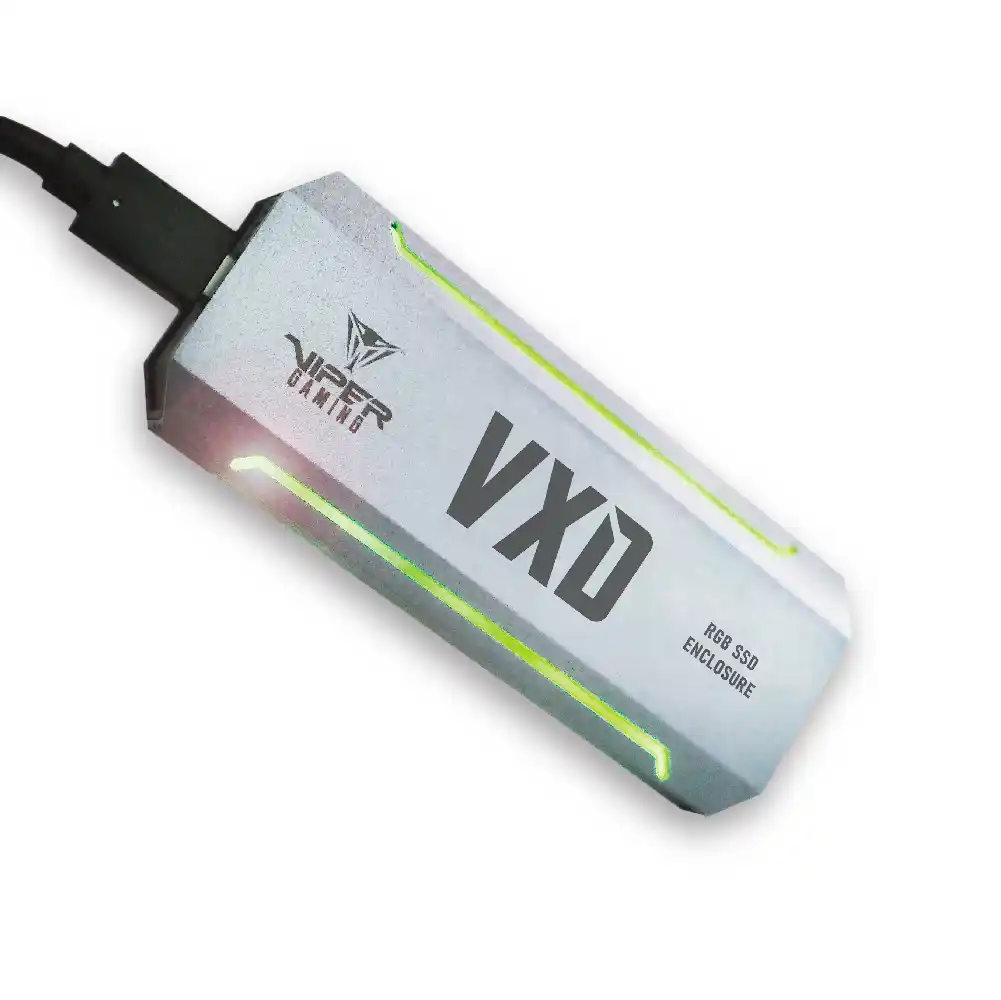 Patriot PV860UPRGM eksterno kućište za M.2 NVMe/SATA diskove, RGB