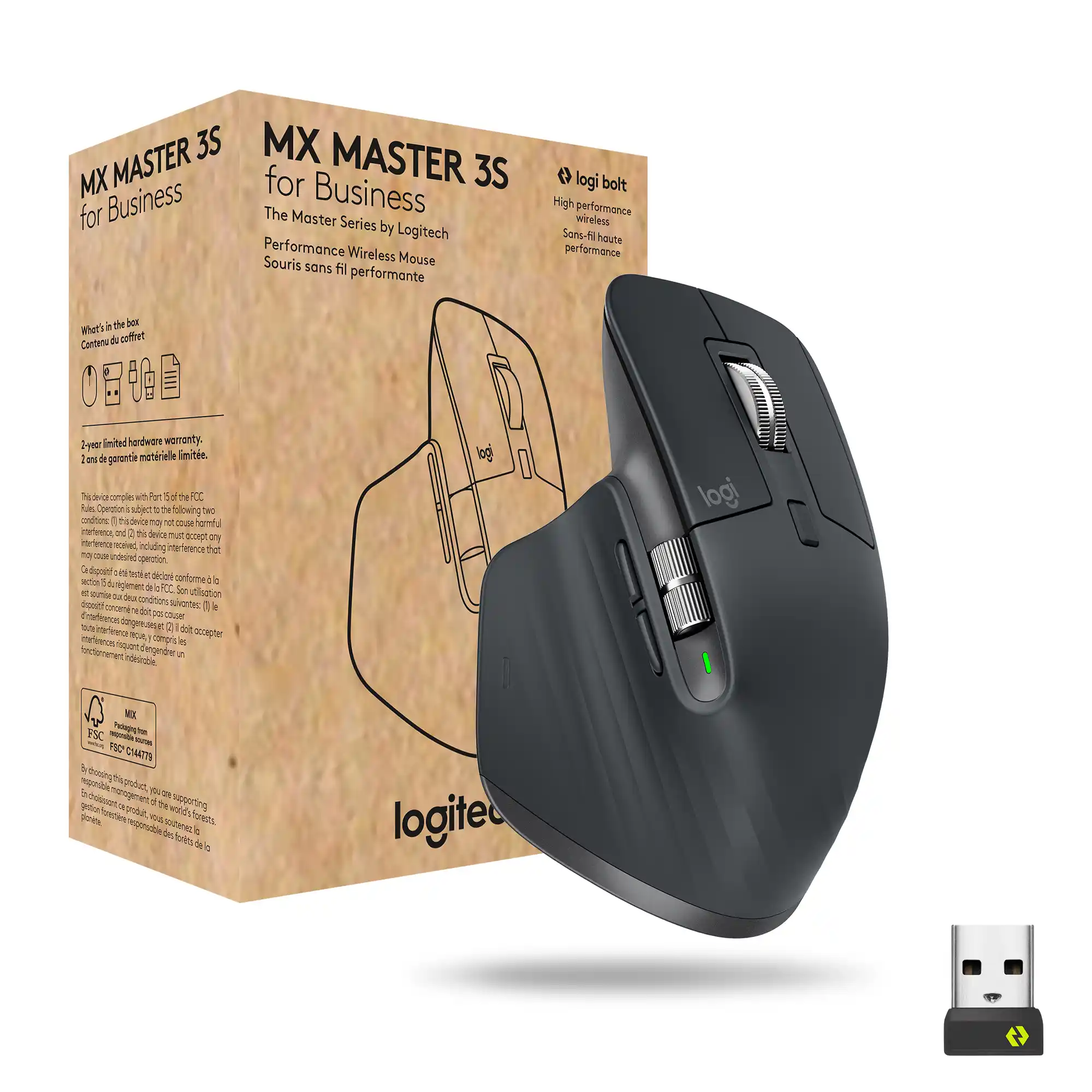 Logitech MX Master 3S for Business bežični miš 8000 dpi, grafit