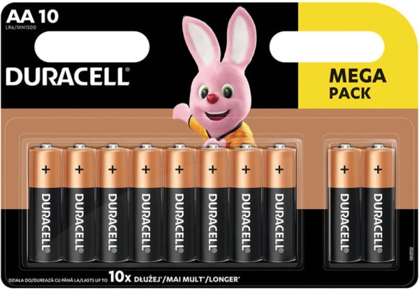 Duracell Basic AA LR6 alkalne baterije, pakovanje 10 kom