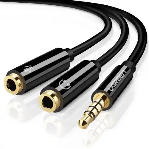 Ugreen AV141 audio kabl 3,5 mm, 1×M/2×Ž, 0,2 m