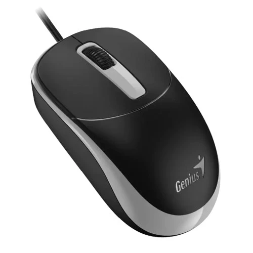 Genius DX-123 USB optički miš 1200 dpi, crno-sivi
