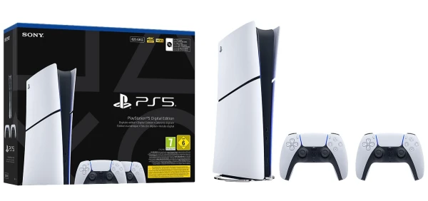 Sony PlayStation 5 Slim Digital 825 GB sa dva kontrolera