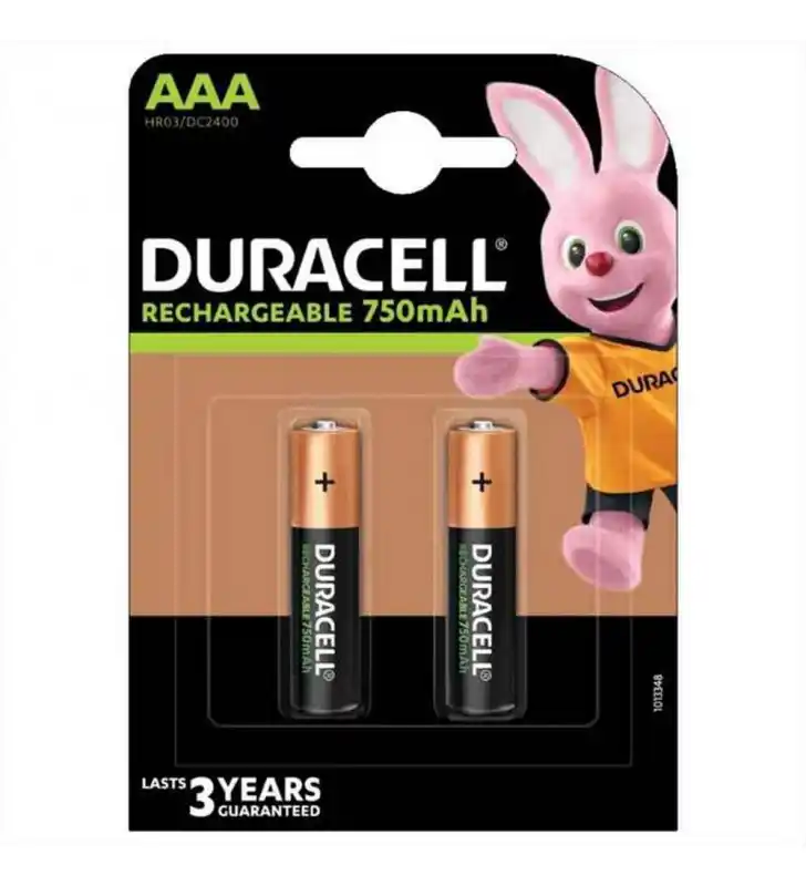 Duracell punjive AAA baterije 750 mAh, pakovanje 2 kom