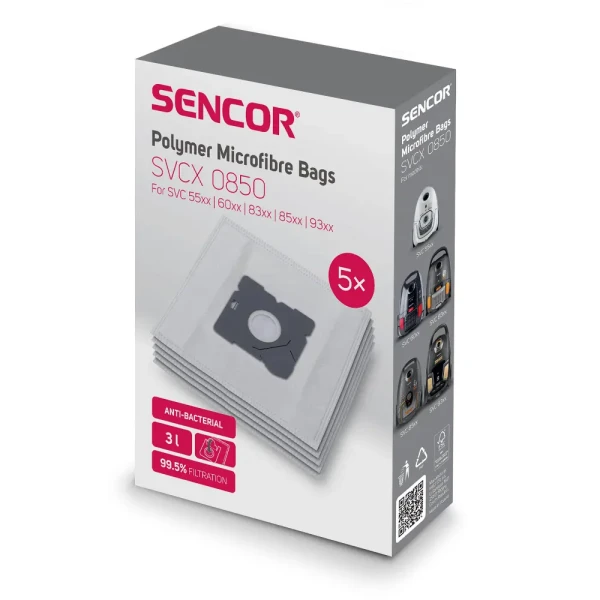 Sencor SVCX 0850/55/60/83/85/93 kese za usisivač, 5 kom
