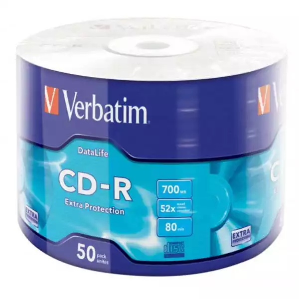 Verbatim DataLife CD-R 700 MB 52×, pakovanje 50