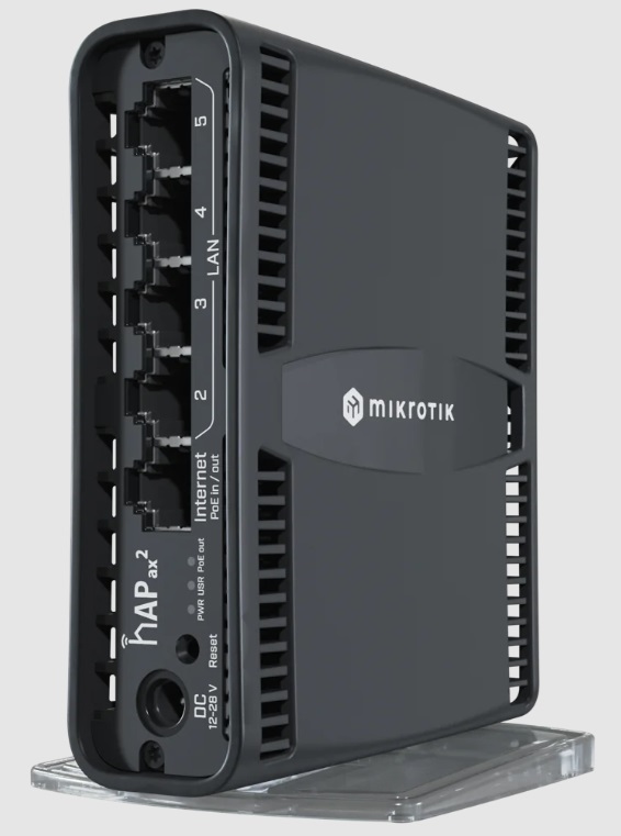 MikroTik hAP ax2 C52iG-5HaxD2HaxD-TC Wi‑Fi 6 ruter