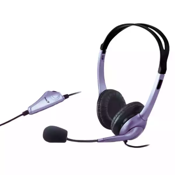 Genius HS-04S stereo slušalice sa mikrofonom, single jack