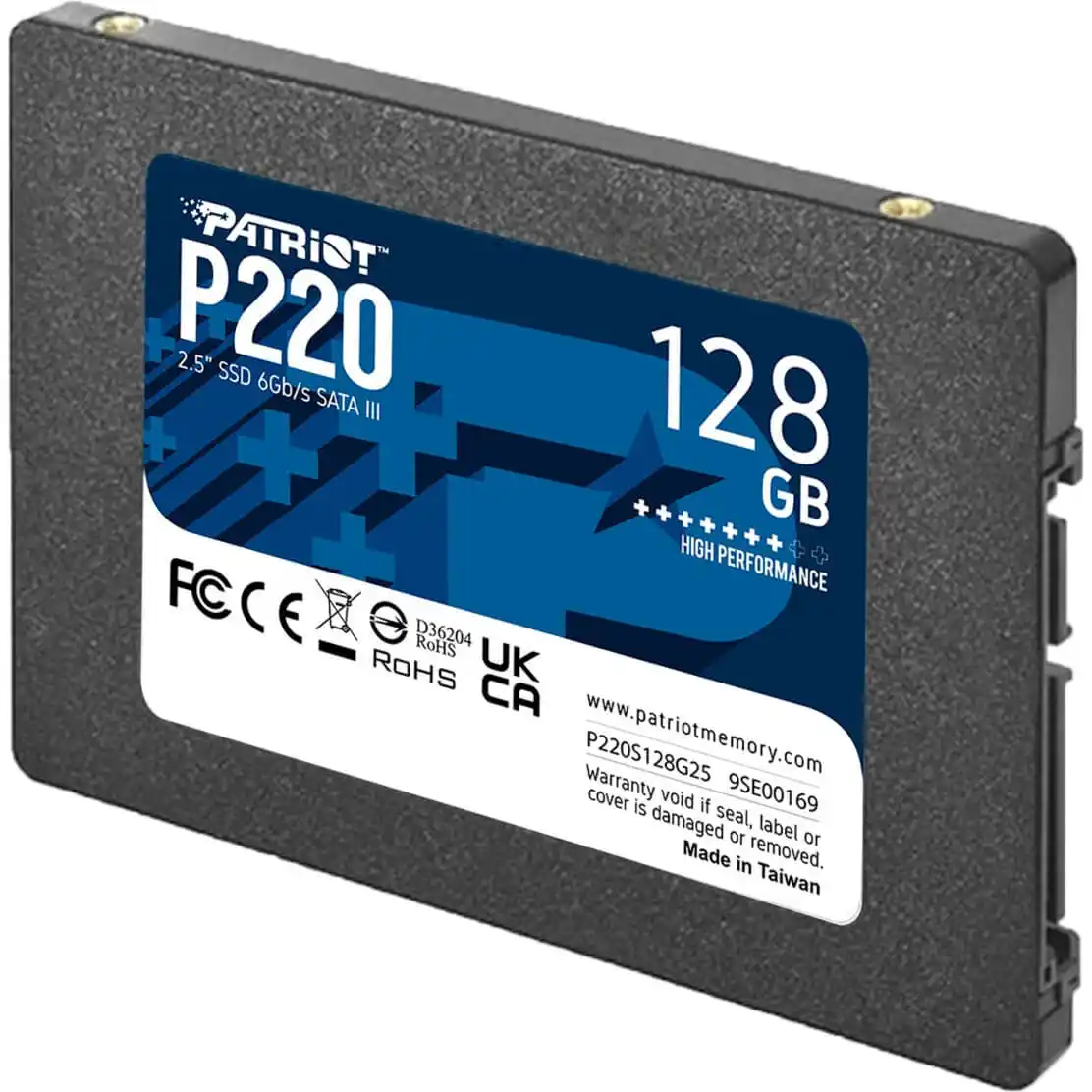 Patriot P220 SSD 2,5″ SATA III, 128 GB