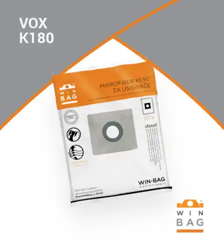 Win-Bag K180 mikrofiber kese za usisivač, 5 komada