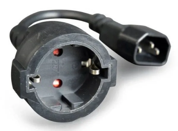 Gembird PC-SFC14M-01 C14 na Schuko adapter, 0,15 m
