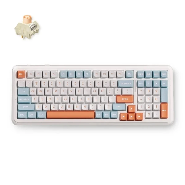 MCHOSE K99 V3 98% mehanička gaming tastatura, Icy Creamsicle Switch