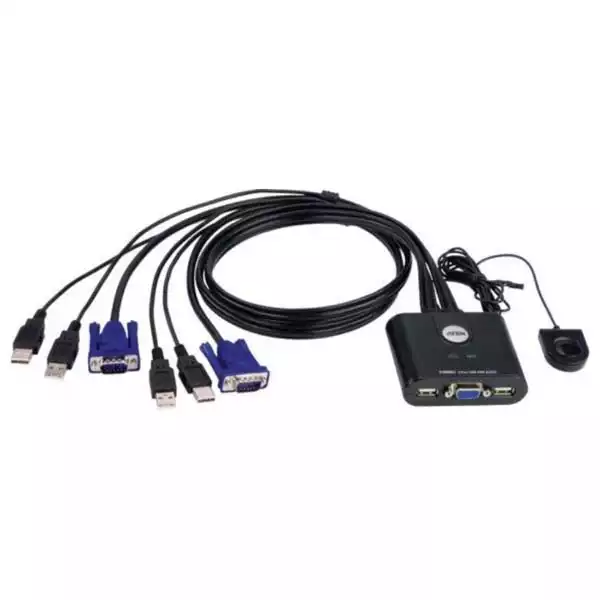 ATEN CS22U 2-portni USB KVM switch sa daljinskim prekidačem