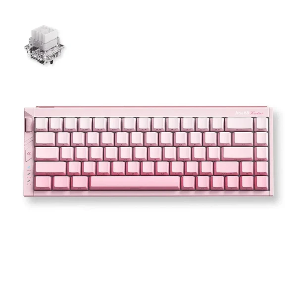 MCHOSE Ace 68 Turbo gejmerska tastatura, Peachy Pink, Hall senzori