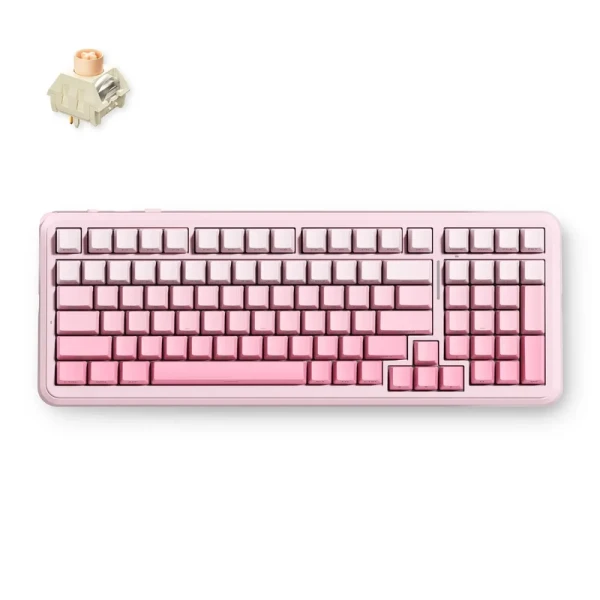 MCHOSE K99 V3 bežična mehanička tastatura, Pink Gradient