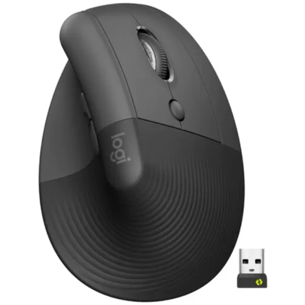 Logitech Lift for Business vertikalni bežični miš, crni