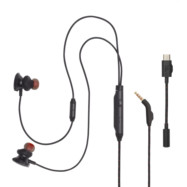 JBL Quantum 50C bele gejming bubice sa mikrofonom