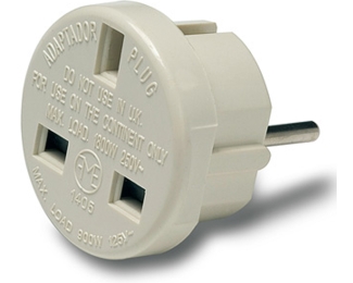 Linkom adapter sa euro utikača na UK utičnicu, beli