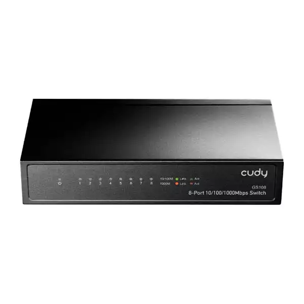 Cudy GS108 8-portni Gigabit Ethernet svič, metalno kućište