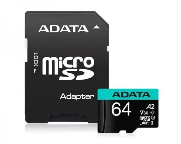 A‑Data 64 GB microSDXC Class 10 UHS-I kartica sa adapterom