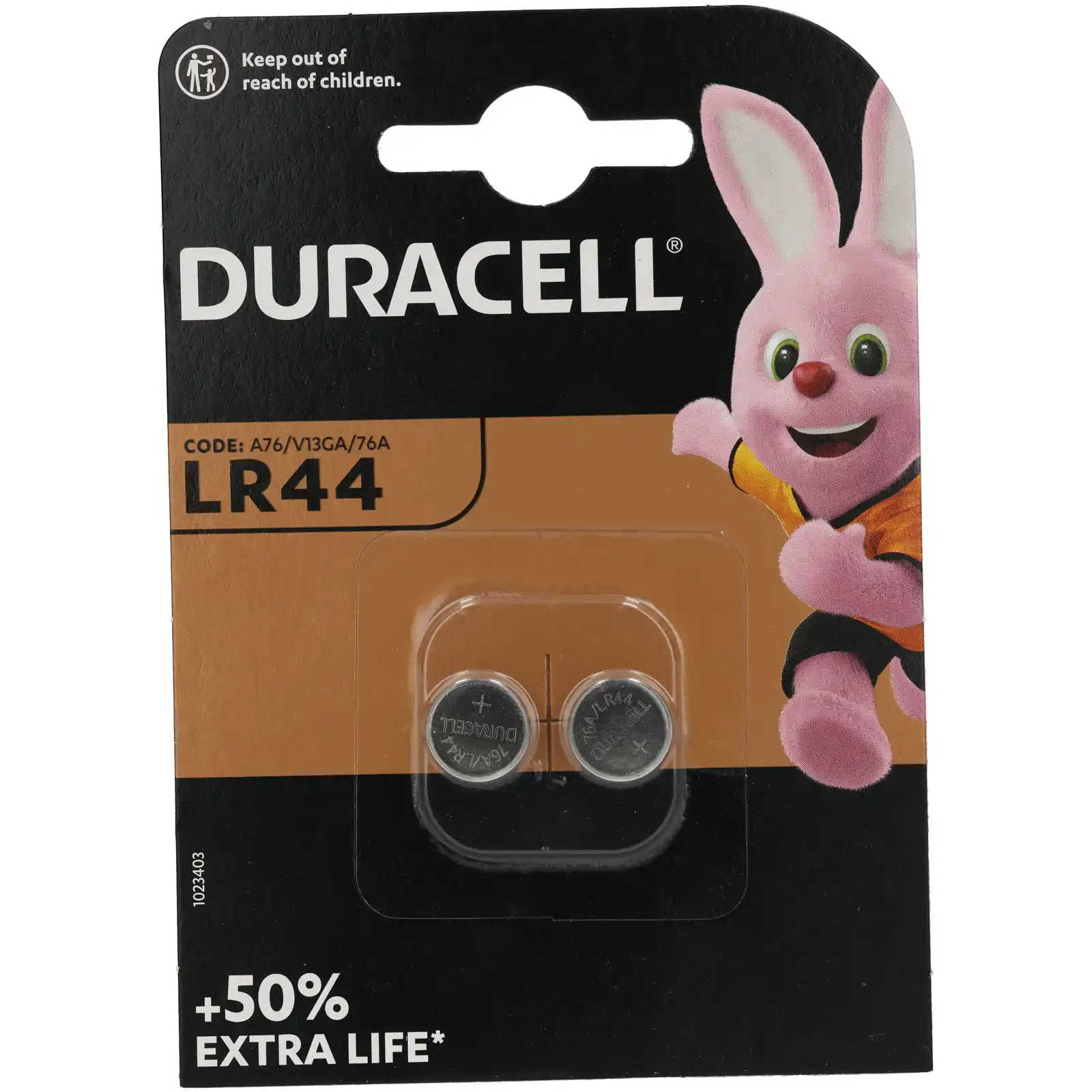 Duracell LR44 alkalne baterije, 2 komada