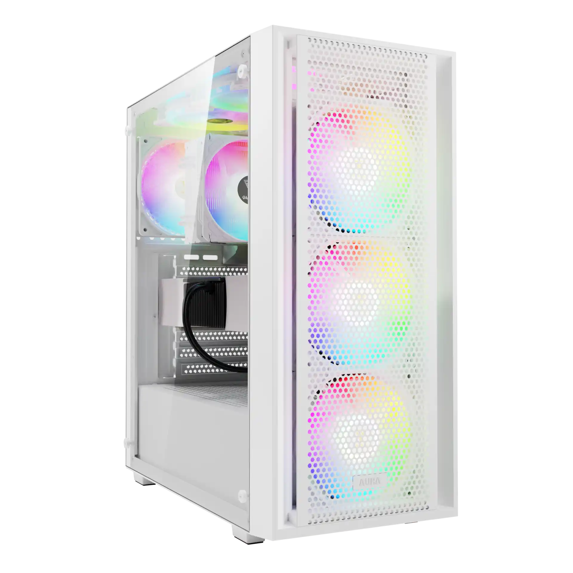 Gamdias Aura GC2 Elite ARGB belo Midi Tower kućište