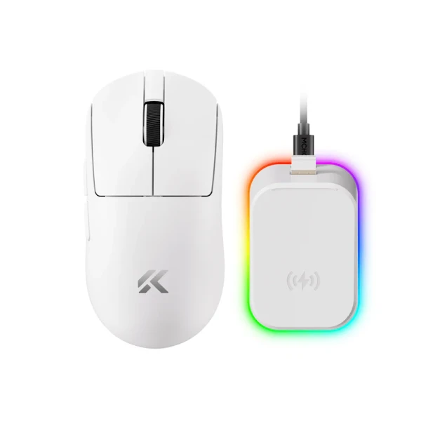 MCHOSE A7 V2 Ultra Plus White bežični gaming miš