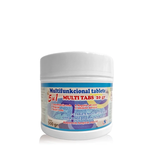 Multifunkcionalne tablete za bazen 5-u-1 500 g