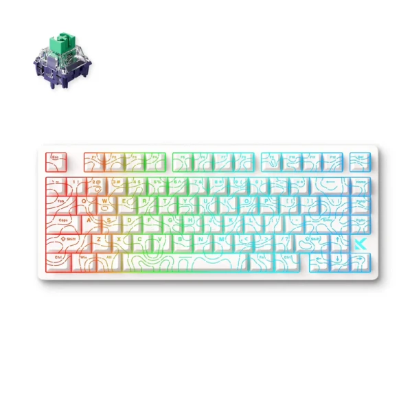 MCHOSE Jet 75 White Topographic gaming tastatura