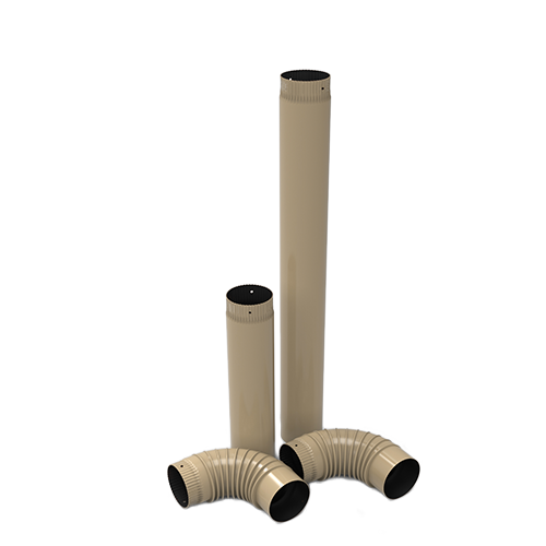 Alfa-Plam dimovodni set FI 118 mm, krem