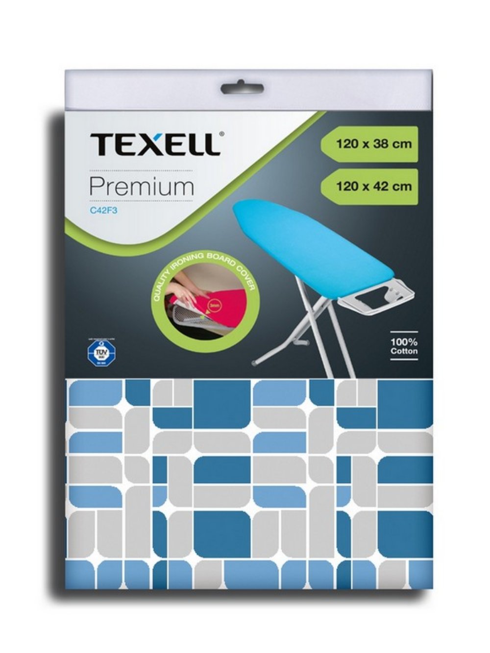 Texell Premium C42F3 pamučna navlaka za dasku 120 × 42 cm