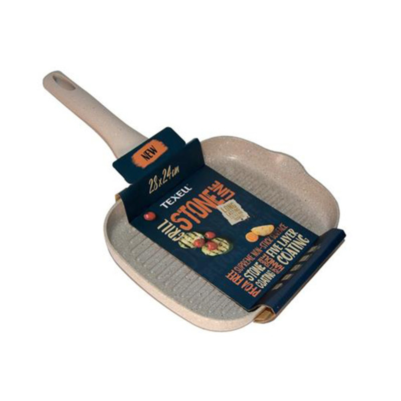 Texell TPSL-G194 Grill Stone Line tiganj 28 × 24 cm