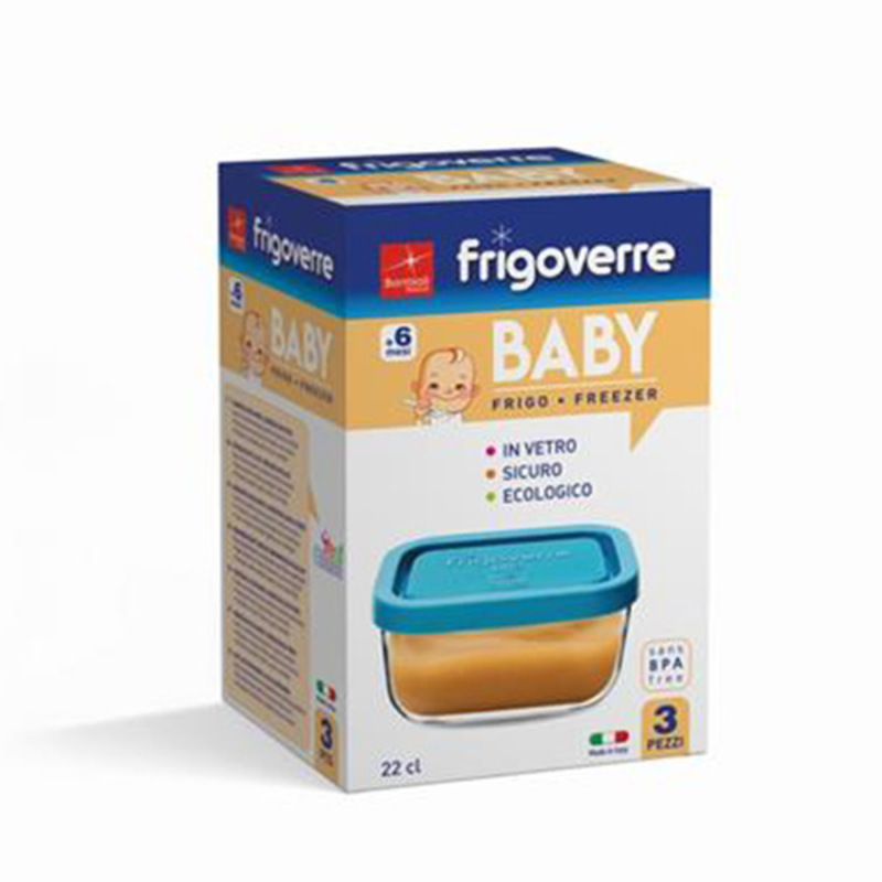 Bormioli Frigoverre Square staklena posuda 22 cl 10x10 cm, 3 komada