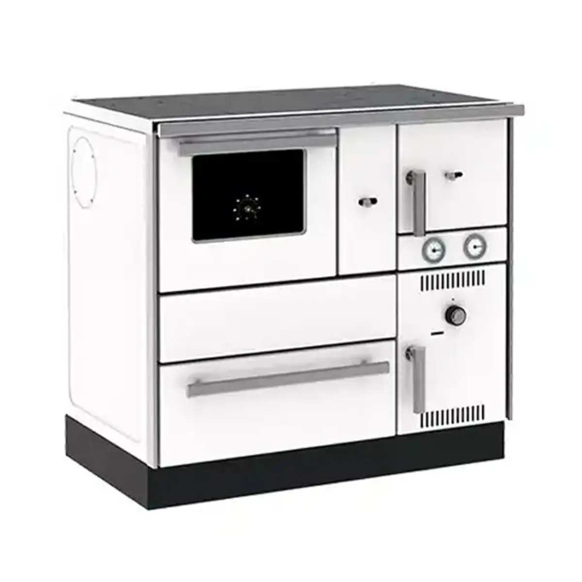 Alfa Plam Term 27 NR ECO levi beli šporet na čvrsto gorivo, 27 kW