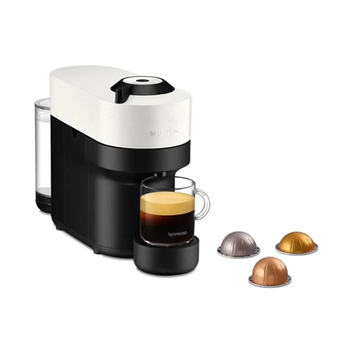Nespresso Vertuo Pop GCV2 beli aparat za kafu, 4 veličine napitka