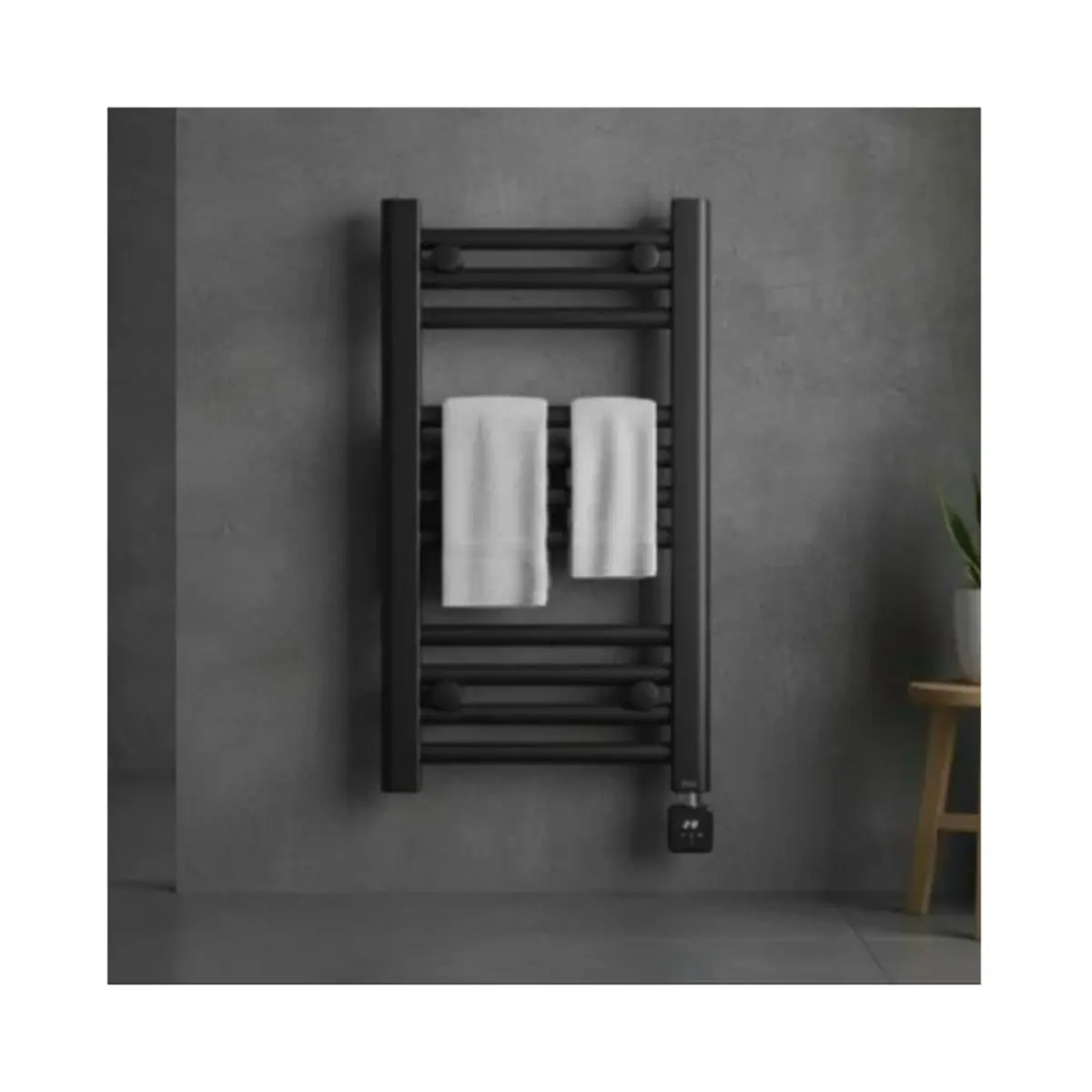 Bravus E-BRAVO 6510SQ 600 W crni radijator sušač